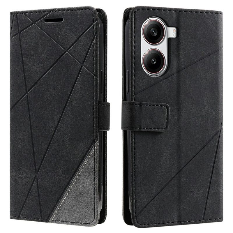 Kotelot Poco X7 Pro 5g Kaksiväriset Geometriset Viivat Suojakuori