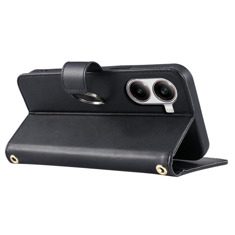 Kotelot Poco X7 Pro 5g Puhelinkuoret Tikattu Muotoilu Kaulanauhalla Ja Olkahihnalla