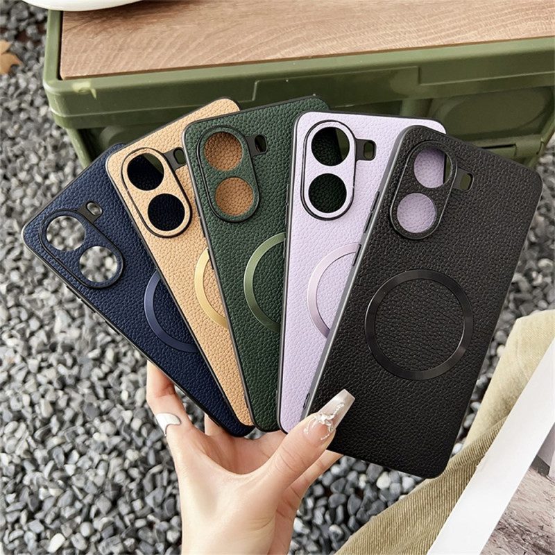 Kuori Poco X7 Pro 5g Magsafe-yhteensopiva Teksturoidtu Nahkaefekti