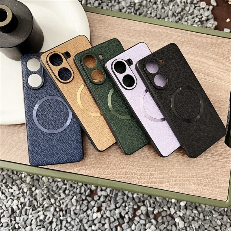 Kuori Poco X7 Pro 5g Magsafe-yhteensopiva Teksturoidtu Nahkaefekti