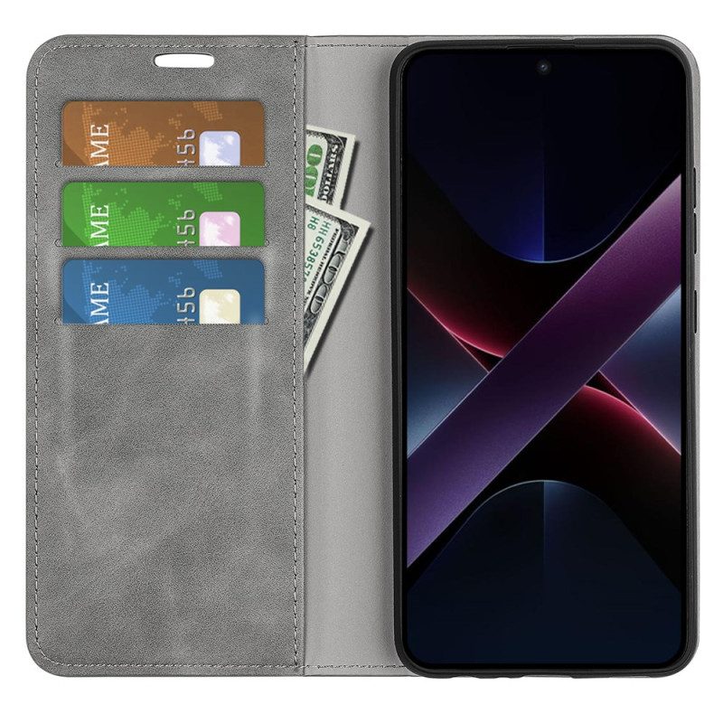 Nahkakotelo Poco X7 Pro 5g Puhelinkuoret Klassinen