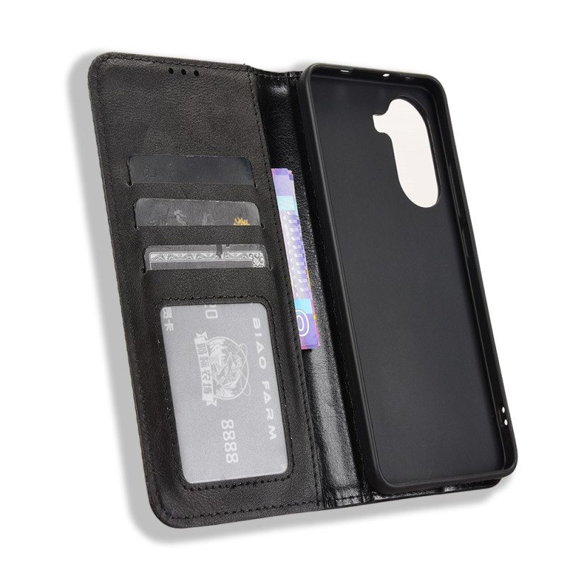 Nahkakotelo Poco X7 Pro 5g Vintage-reunus