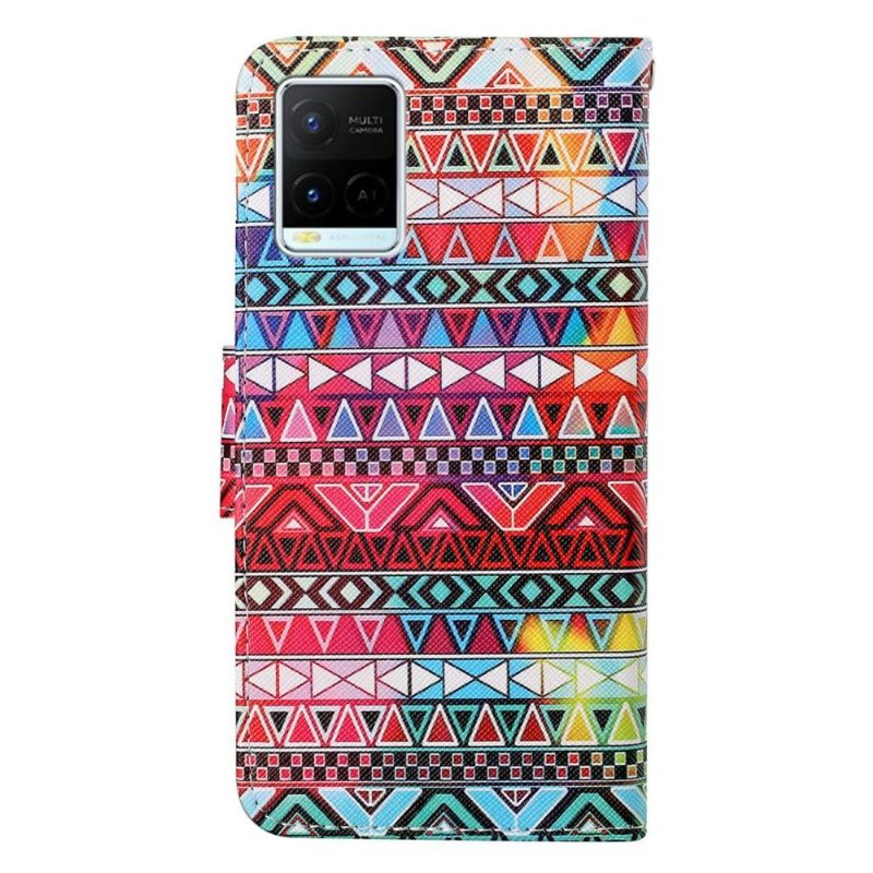 Flip Case Vivo Y21 / Y21s / Y33s Hemming Aztec