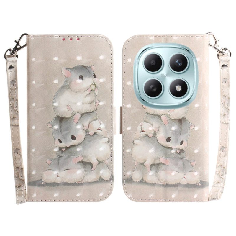 Kotelot Xiaomi Redmi Note 15 5g Hamsterit Ja Nauha