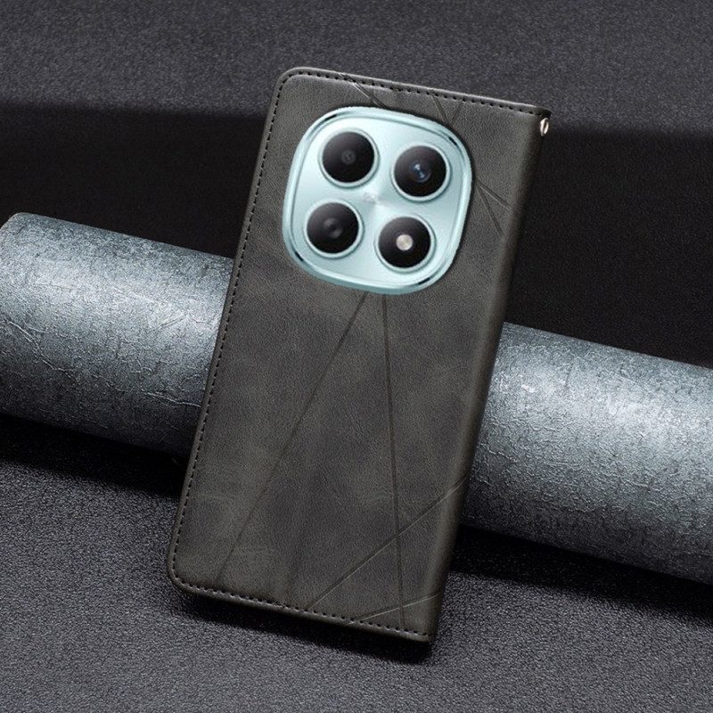 Nahkakotelo Xiaomi Redmi Note 15 5g Geometrinen Kuvio Suojakuori