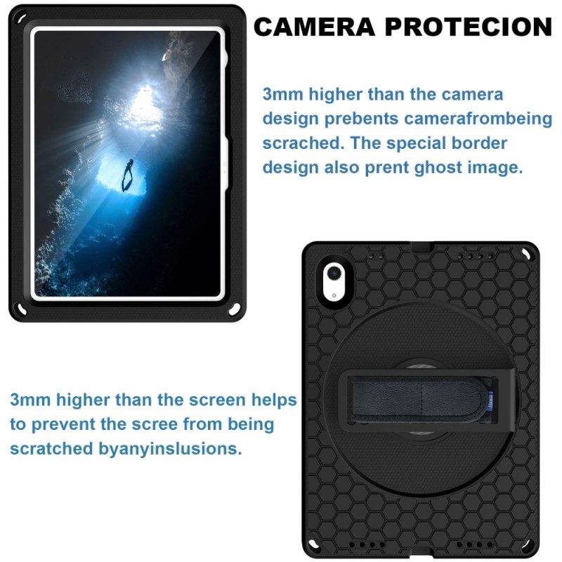 Case iPad (2025) Puhelinkuoret Eva Hihnalla Jalustalla Ja Olkahihnalla