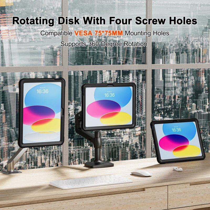 Case iPad (2025) Puhelinkuoret Integroitu Säädettävä Jalusta