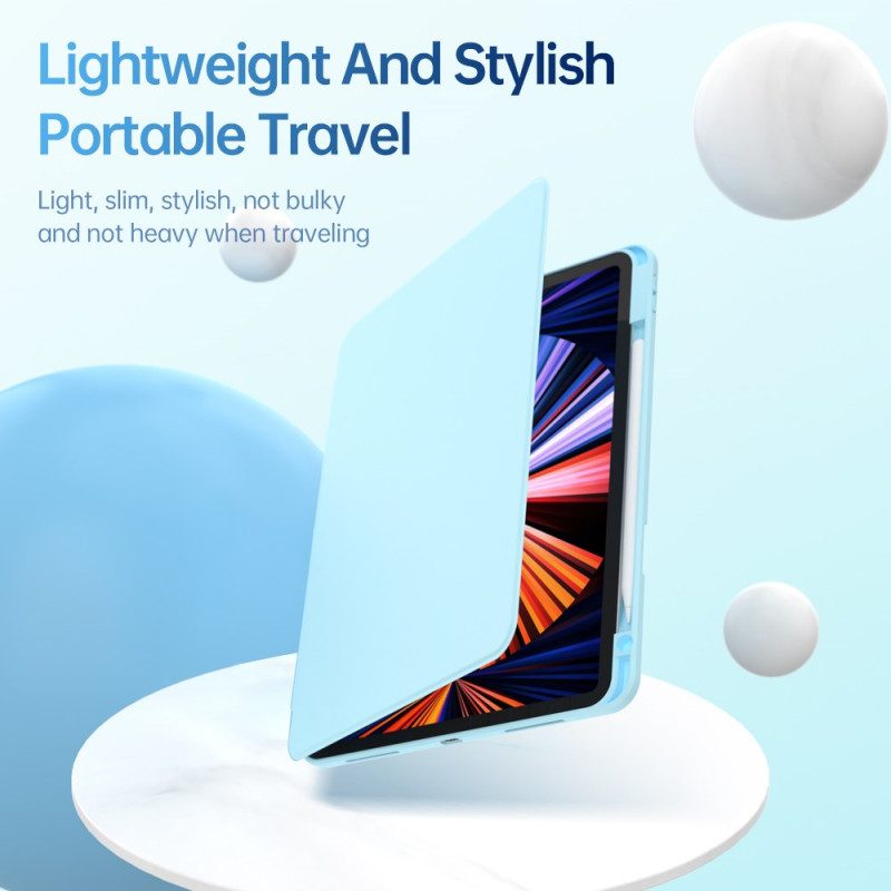 Kotelot iPad (2025) Kääntyvä Jalusta Ja Pastellivärinen Kansi Suojakuori