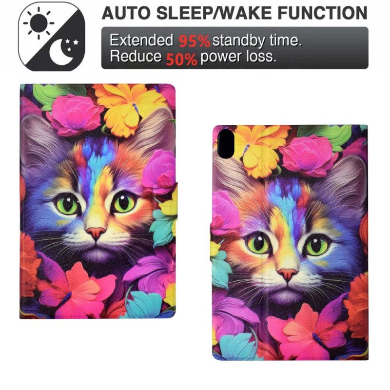 Kotelot iPad (2025) Vaaleanpunainen Kissanpentu