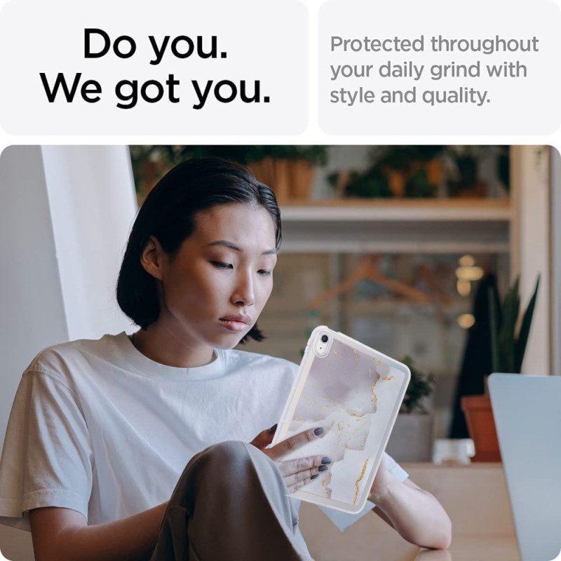 Kuori iPad (2025) Silikonimarmorikuvio