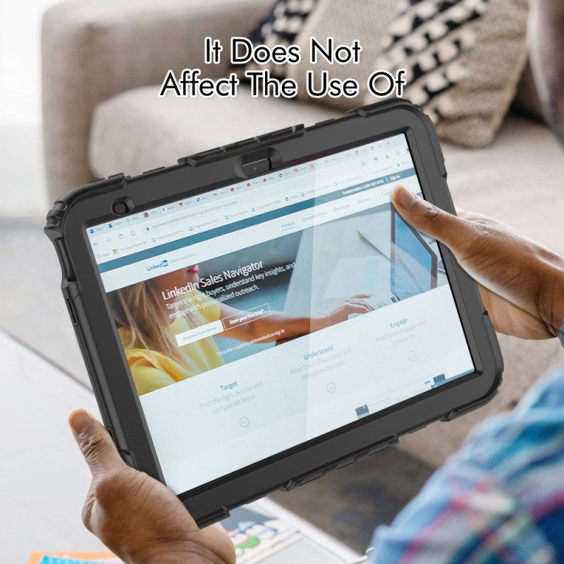 Kuori iPad (2025) Tukeva Kahvalla Ja Jalustalla