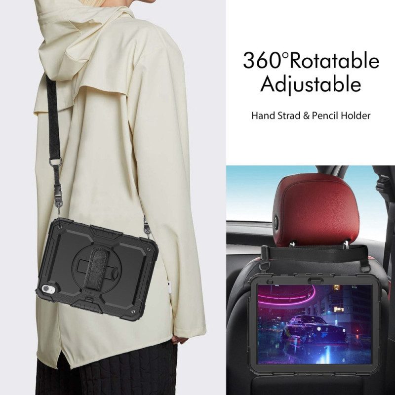 Kuori iPad (2025) Tukeva Kahvalla Ja Jalustalla