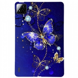 Kuori Xiaomi Pad 7 / 7 Pro Sinisiä Perhosia Ja Timantteja Suojakuori