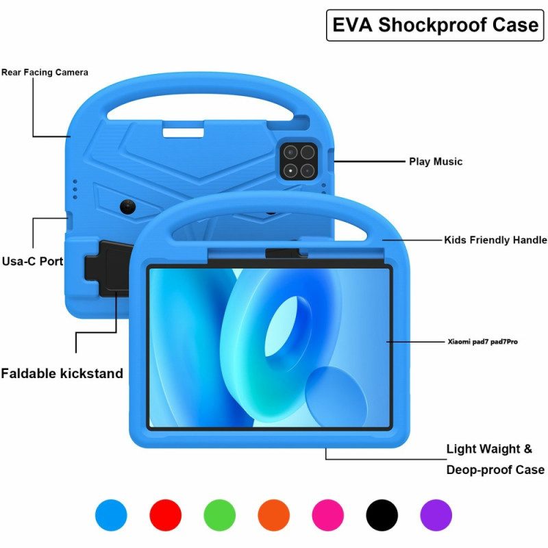 Kuori Xiaomi Pad 7 / 7 Pro Variksenmuotoinen Jalusta Ja Kahva