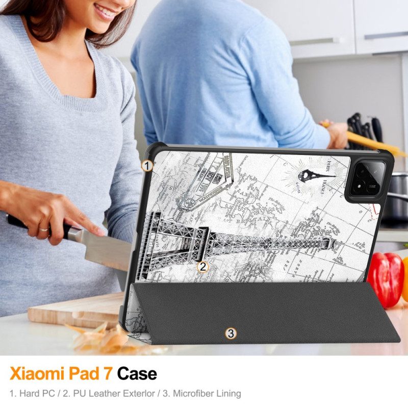 Xiaomi Pad 7 / 7 Pro Vintage Eiffel-torni