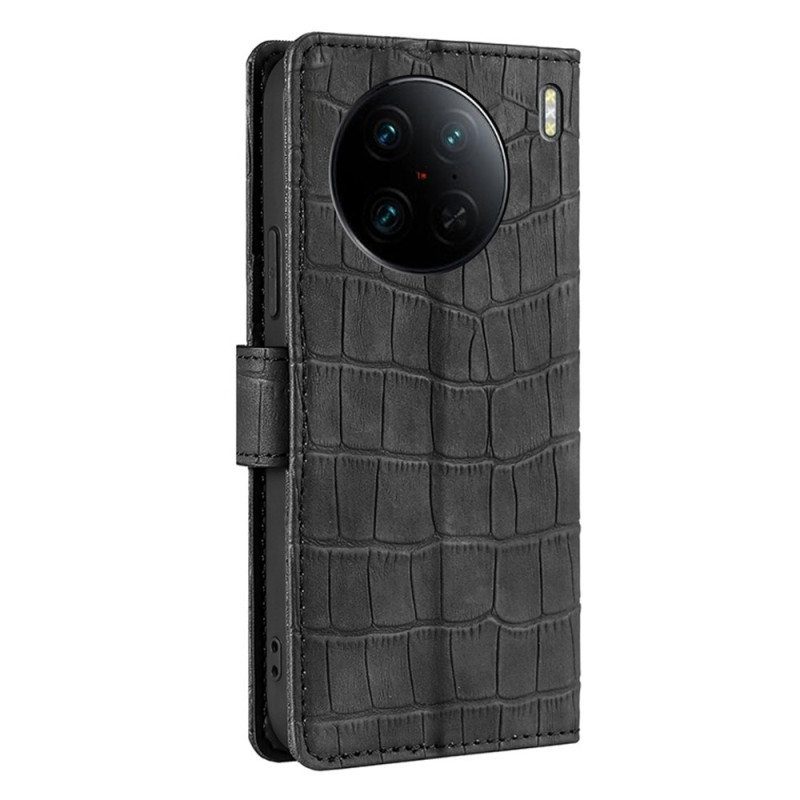 Nahkakotelo Vivo X90 Pro Krokotiili